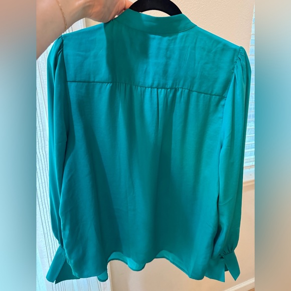 NWT-Banana Republic Teal Women's Blouse - Picture 5 of 5